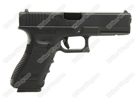 WE Tech Glock 17 Green Gas Blow Back Airsoft Pistol  - Black