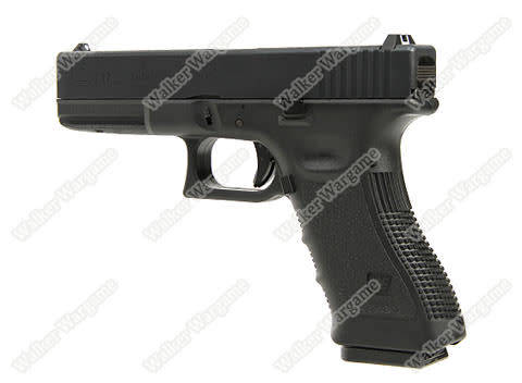 WE Tech Glock 17 Green Gas Blow Back Airsoft Pistol  - Black