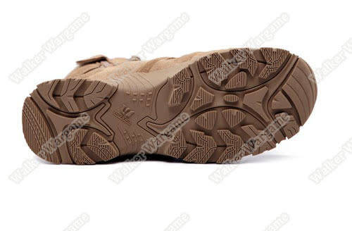 UniteWin Tactical Non-slip Combat Boots With Side Zip - Desert Tan Size Euro 42