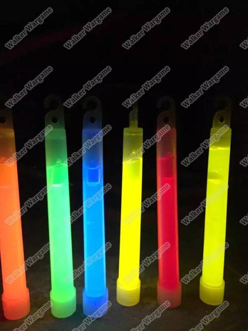 Tactical 6inch Military Chemical Glow Light Sticks - 12hour Glow - Green (Great For Night Game)
