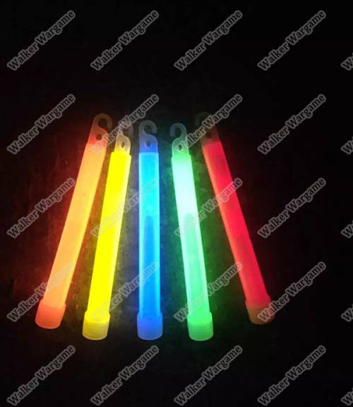 Tactical 6inch Military Chemical Glow Light Sticks - 12hour Glow - Green (Great For Night Game)