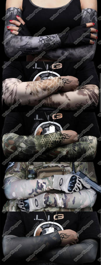 Camouflage Arm Sleeves Cycling Arm Warmer UV Sport Quick Dry Multicam