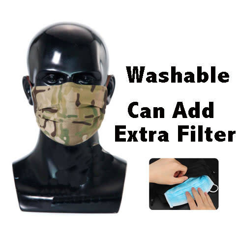 Multicam Tactical Anti Epidemic Face Mask Washable ( Protect Against COVID19 )