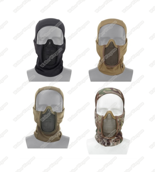 Shadow Fighter Balaclavas Headgear With Mesh Mouth Protector - Black
