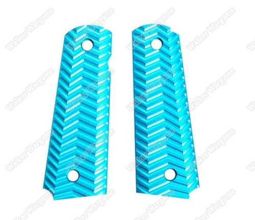 FMA Aluminum TYPE C Grip Panels for Colt 1911 Pistols - Blue
