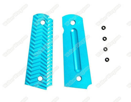 FMA Aluminum TYPE C Grip Panels for Colt 1911 Pistols - Blue