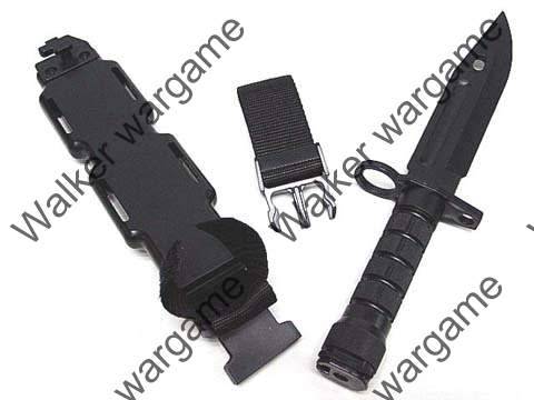 Plastic US Army M9 Bayonet , Rubber Knife