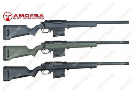 Amoeba (ARES) STRIKER AS01 Spring Power Bolt Action Sniper Airsoft Rifle OD Green