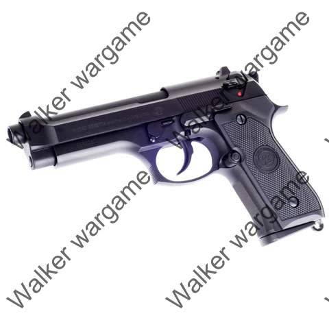 WE Beretta M9 Z88 Full Metal Green Gas Blow Back GBB Pistol New Version - Black
