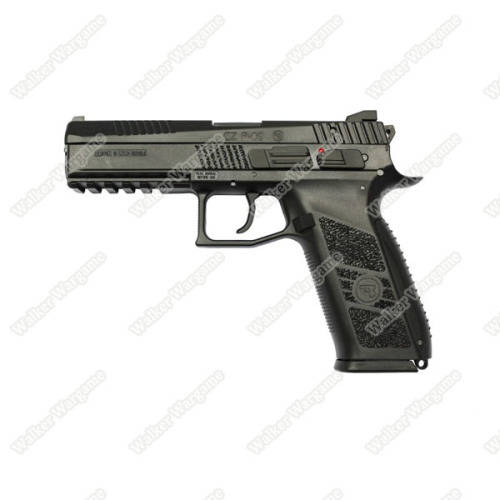 KJ Works CZ75 P09 Duty Airsoft Green Gas Blow Back Pistol - Black