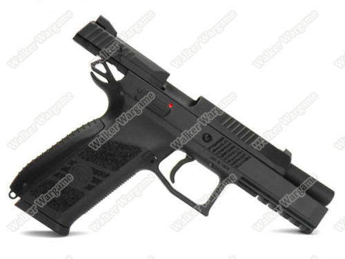 KJ Works CZ75 P09 Duty Airsoft Green Gas Blow Back Pistol - Black