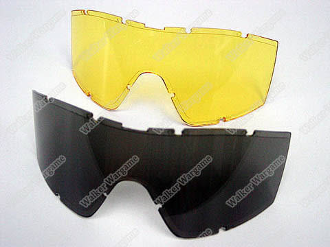 Tactical X500 Wind Dust Goggle Glasses With 3 Lens - Desert Tan