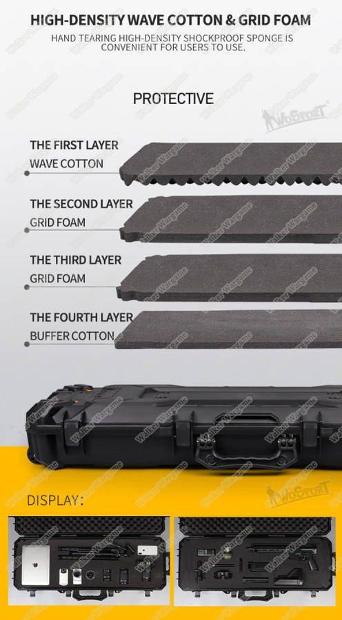 WST 43incl 109cm Rifle Carry Case With Wheel