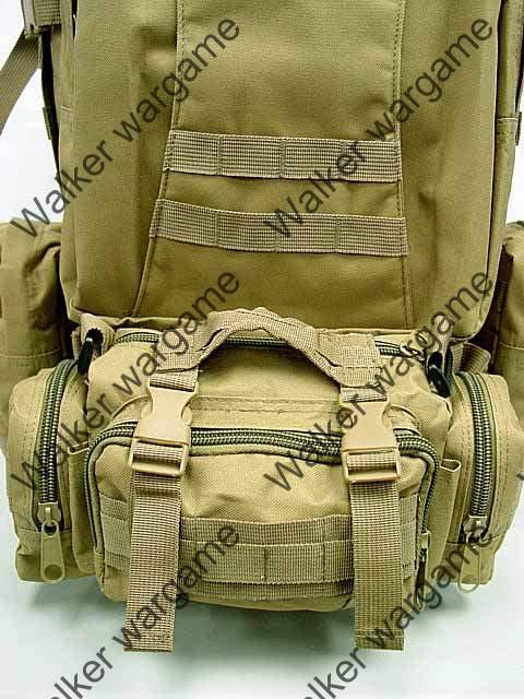 US Tactical Molle Assault Backpack Bag 50L - Desert Tan