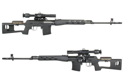 A&K SVD Dragunov Spring Sniper + With Scope (Real gun size and weight)