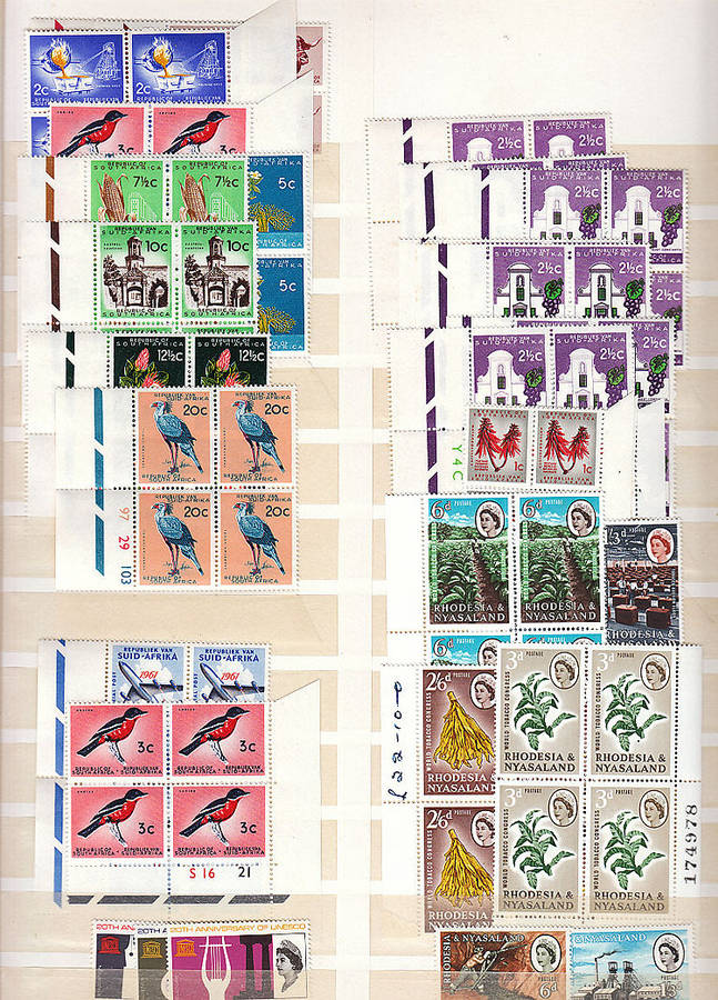CIRCA 1900-1950 COMMONWEALTH ACCUM MINT OR USED ON 7 LARGE STOCK PAGES, ALL SCANNED. GOOD CAT VALUE
