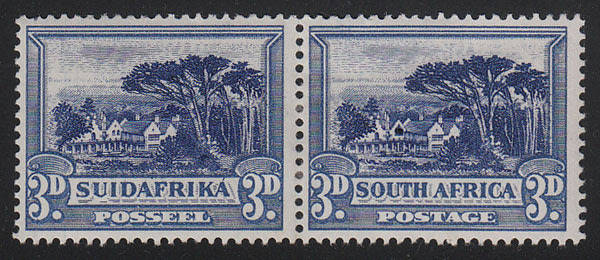 UNION 1930 ROTO'S 3d BLUE SHOWING 'SHUTTERED WINDOW' VAR FINE MINT. SACC 46a VAR CAT R1300