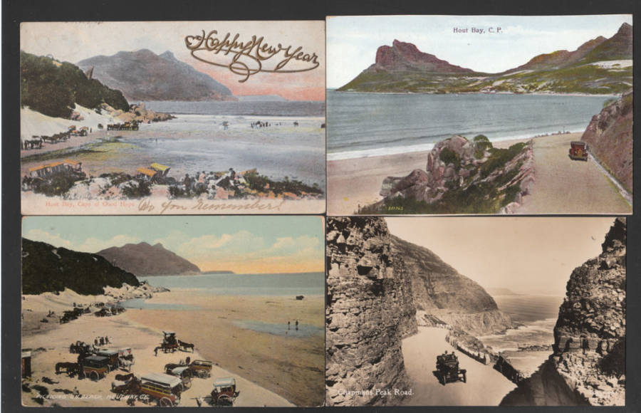 CAPE OF GOOD HOPE HOUT BAY EARLY 1900`s SELECTION OF 8 DIFFERENT POSTCARDS USED/UNUSED.
