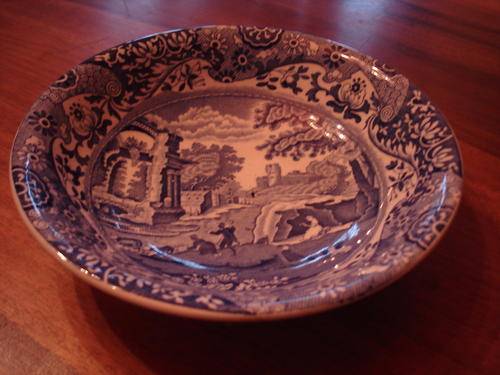 VINTAGE SPODE ITALIAN DESSERT BOWLS X 6