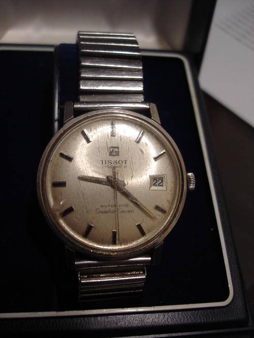 BOXED TISSOT AUTOMATIC SEASTAR SEVEN GENTS WATCH