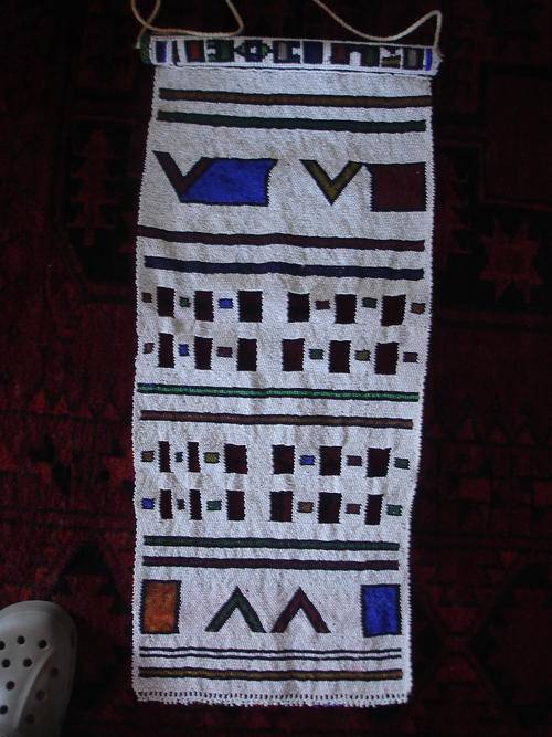 STUNNING NDBELE BEADWORK WEDDING VEIL / APRON