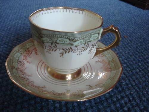 PRETTY PLANT TUSCAN ART DECO TEA DUO