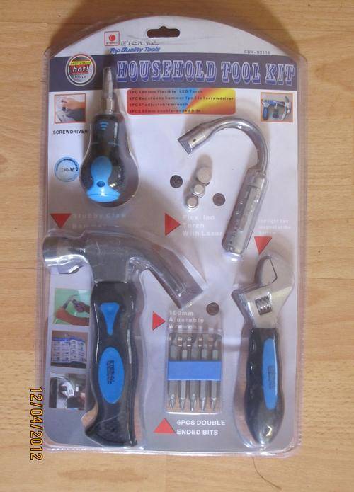 Household Tool kit with LED Light