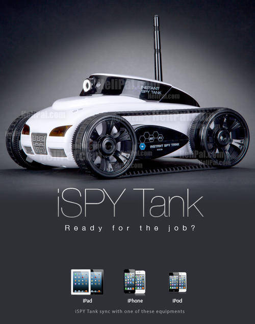iSpy Tank: an iPhone-controlled tank with built-in spy cam