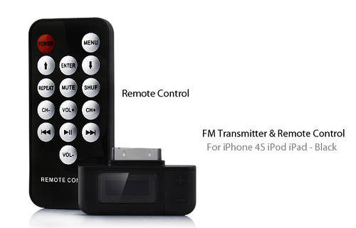 FM Transmitter & Remote Control For iPhone 3GS/4S/4G, iPod