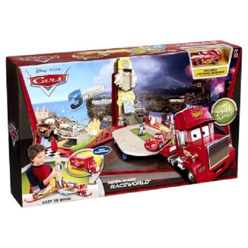 Disney Cars Mega Mack Truck Raceworld Play-set & Lightning Mcqueen