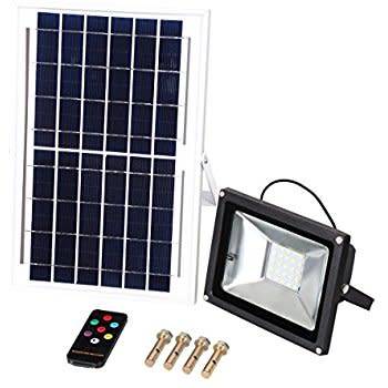 30W LED solar remote control floodlight with solar panel