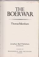 Boer War by Thomas Pakenham. Boer War South African history