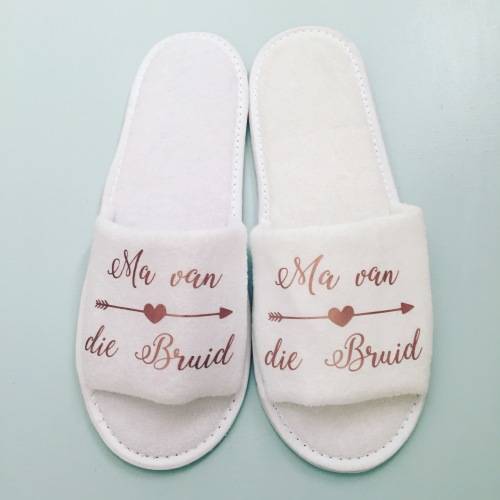 Rose Gold Ma van die bruid Wedding Slippers