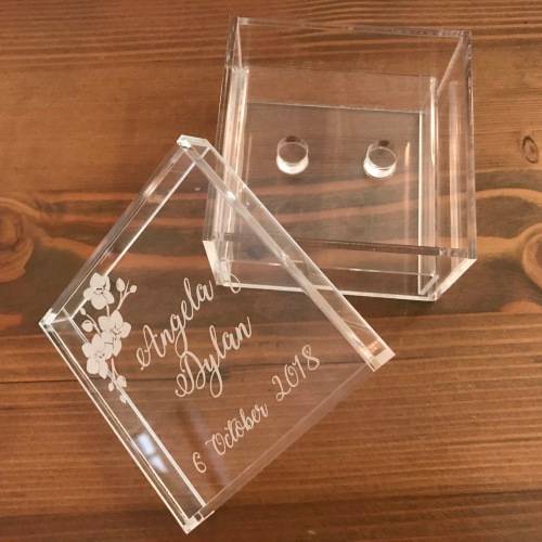 Custom Perspex Orchid Ring Holder