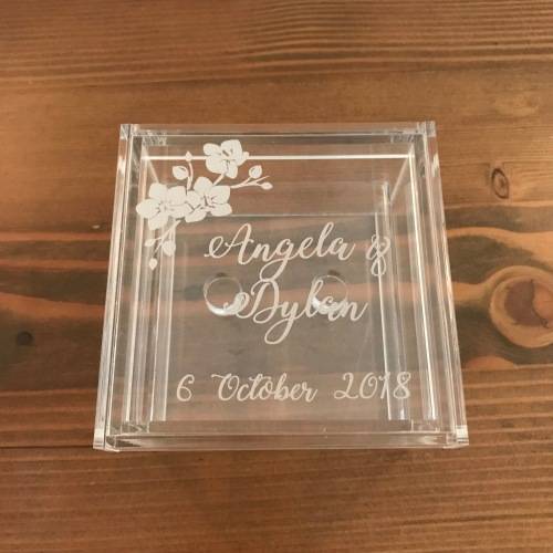 Custom Perspex Orchid Ring Holder