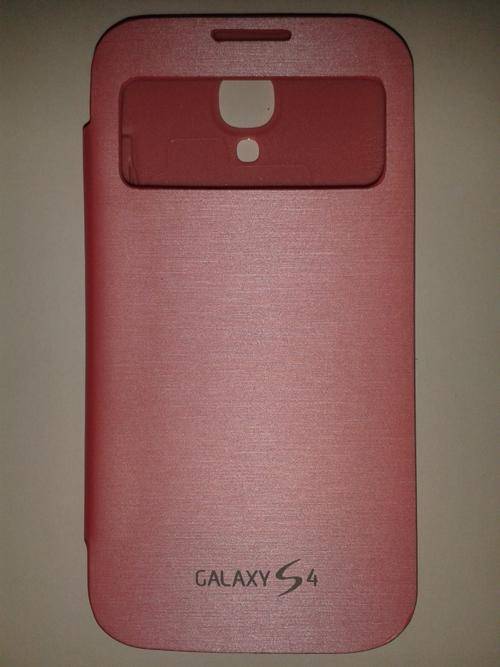 Brand new light pink Samsung S4 s-view flip cover with FREE screen protector & stylus pen