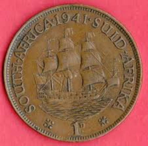 WOW!!! 1941 1D SOUTH AFRICAN COIN!!! NEVER TO BE REPEATED!!!