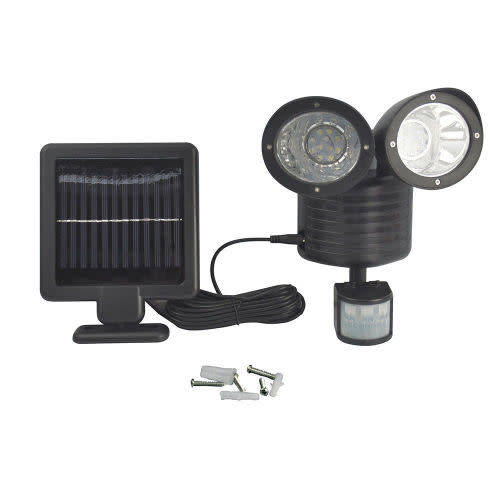 New Solar Power Motion Sensor light 22 Cree LED Dual Head Outdoor