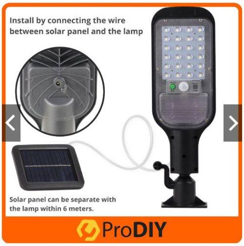 Bright!! (+/- 50w - 60w) Solar Motion Sensor Security Lights (Mini Street Light)