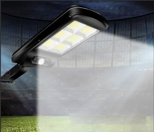 Outdoor Solar Lights 120 LEDs Solar Motion Sensor Wall Light Outdoor with Wireless Remote Control