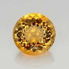 Golden Orange Citrines Round cut  Total weight 0.550cts 2 piece