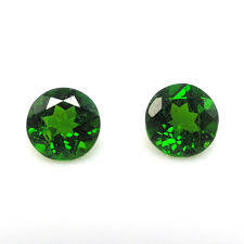 Chrome Diopside Round Cut Dark Green 0.600 ct