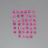 Sapphires Light to dark Pink Color 48 piecesTotal weight 1.350cts