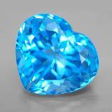 London Sky Blue Heart shape Topaz - 11 pieces - Total weight 7.625ct