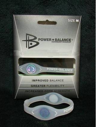 Power Balance Silicone Wristband Bracelet  TRANSPARENT SMALL