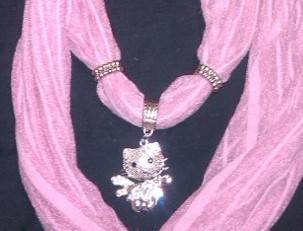 Fashionable HELLO KITTY PINK Scarf - Dress up any outfit!