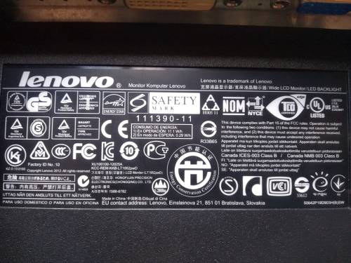 Lenovo Monitor LT1952pwD 19` DVI,DP,VGA