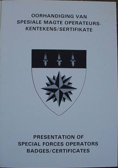 Presentation of Special Forces Operator Badges and Certificates at 1 Reconnaissance Regt