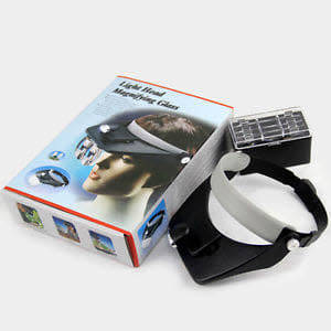 light head magnifying glass