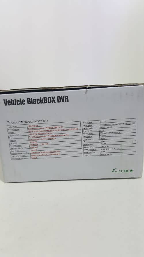 VEHICLE DVR DASH CAM FULL HD 1080p